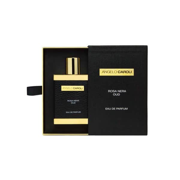 Angelo Caroli Rosa Nera Oud 100 ml — официална снимка на флакона и опаковката